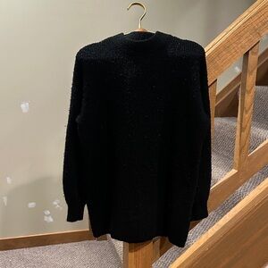 H&M Black Cowl-Neck Cozy Knit Sweater